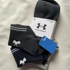 ♣︎UNDER ARMOUR メンズ　ソックス 3パック 25-27cm♣︎