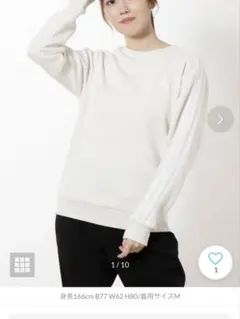 未使用adidas スリーストライプススウェット　長袖　クルーネック　トレーナー