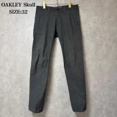 美品 OAKLEY Skull オークリー スカル ダークグレー パンツ ゴルフ