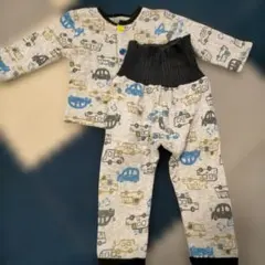 90cm　ベビー　長袖パジャマ　腹巻き付き