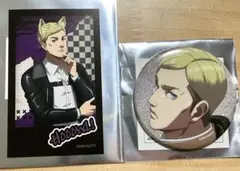 進撃の巨人　エルヴィン　缶バッジ・フォトセット