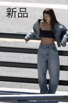 新品タグ付き！ZARA ザラ＊SHIFTED SEAMミッドライズジーンズ