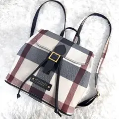 極美品 ブルーレーベル クレストブリッジ リュック チェック柄 バックパックのサムネイル