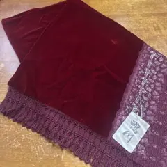 [ タグ付き未使用 ] 着物 ショール ストール 和装小物 ワイン レッド