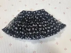 RELA ハート柄 チュールスカート 120cm