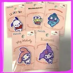 【匿名配送】お早めに♪サンリオキャラクターワッペンシール　5枚