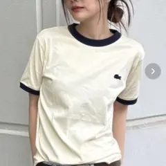 【オンライン限定】LACOSTE ワンポイントロゴ リンガーTシャツ 6サイズのサムネイル