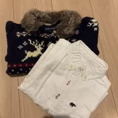 Ralph Lauren ノルディック柄 カーディガン 110