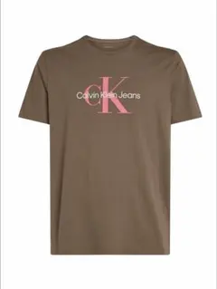 Calvin Klein Jeans Tシャツ　ブラウン　ピンク　ロゴ