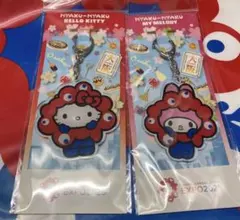 サンリオ　ミャクミャク アクリルキーホルダー キティ　マイメロ 関西万博