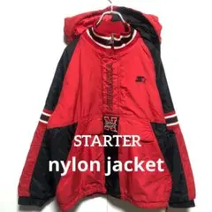 90s スターター 中綿入りナイロン ジャケット XL 赤 レッド M9