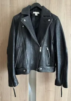 新たな値下げ！H&M レザー ライダースジャケット Lサイズ