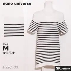 ★美品★ nano universe トップス Tシャツ　半袖　ボーダー柄
