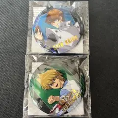 遊戯王　ホログラム箔押し缶バッジ　gigo限定　海馬　城之内