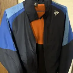 ナイロンジャケット 青/黒/オレンジ