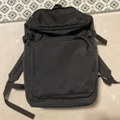 無印良品 肩の負担を軽くする 撥水上から開くリュックサック ブラック MUJI