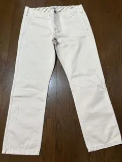 UNIQLO コットンチノパン　オフホワイト　ユニクロ×イネス コラボ　　W70
