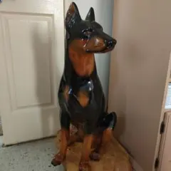 グレートデン 大型 犬の置物 陶器 ヴィンテージ 大きい 90cm | Mercari
