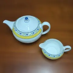 『 상태좋음 』ウェッジウッド ミストラル ティーポットとクリーマー セット