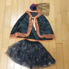 ハロウィン コスプレ衣装女の子 魔女 ケープ スカート 帽子