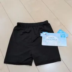 COOL LEGGINGS 1分丈インナーパンツ【135】ブラック　接触冷感