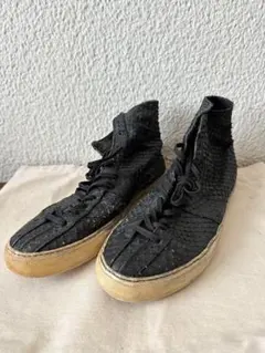 00s Dolce&Gabbana クロコ wax加工 ハイカット スニーカー - メルカリ