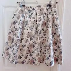 JILLSTUART フレアスカート 花柄 ジャガード Mのサムネイル