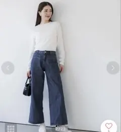 coca ワイドデニムパンツ ブルーのサムネイル