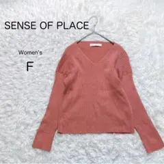 【SENSE OF PLACE】リブVネックニット【F】アーバンリサーチ 秋冬