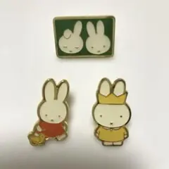 ミッフィー　ピンバッジ　3個セット