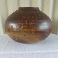 常滑焼 澤田重治作 ヨリコ造り 壷 大壷 重さ約18.9㎏ V R4694C