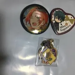 あんスタ メタルチャーム 缶バッジ 乙狩アドニス 月永レオ 影片みか