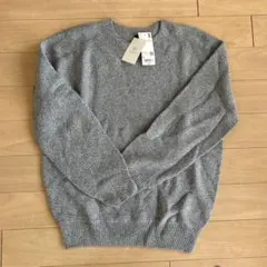 UNIQLO 3Dニットセーター グレー L