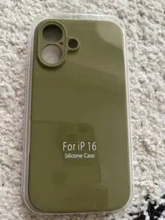 iPhone 16 シリコンケース オリーブグリーン