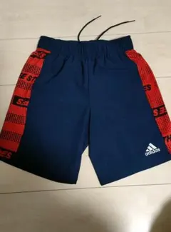 adidas ハーフパンツ ネイビー/レッド