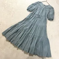 SNIDEL ティアードワンピース ミント 1 - メルカリ