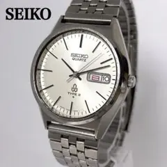 【新品電池 稼動】SEIKO タイプ2 シングルクォーツ デイデイト メンズ時計