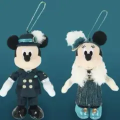 ミッキー & ミニー ぬいぐるみバッジ グラス SSコロンビア ジュビリー