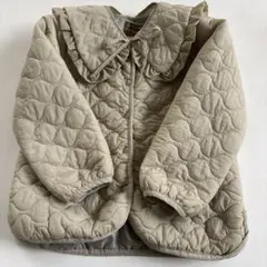 petit main フリル襟付きキルティングジャケット　L 130