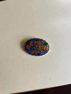 美品　七宝焼ブローチ
