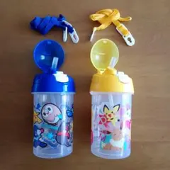 2個セット　ポケモン　コップ　蓋付きコップ　ストロー付きコップ　水筒