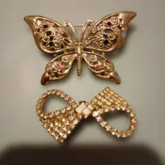蝶とリボンのブローチセット販売