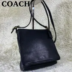 オールドコーチ ショルダーバッグ フラップ クロスボディ サコッシュ ブラック