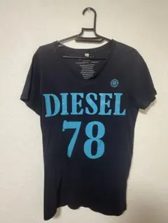 ディーゼル　diesel vネック　ロゴデザイン　半袖カットソー　Tシャツ