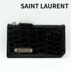 【美品】サンローラン フラグメントケース クロコ YSL ロゴ レザー 黒色 2025年最新】サンローラン カードケース クロコの人気アイテム