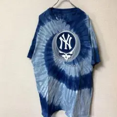 XLグレイトフルデッド liquid bule タイダイTシャツ ヤンキース藍染のサムネイル