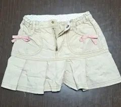 anyFAM ベージュ フリル付きショートパンツ 100cm~