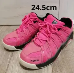 レディース　スニーカー　K-SWISS　24.5cm　ピンク　ブラックのサムネイル