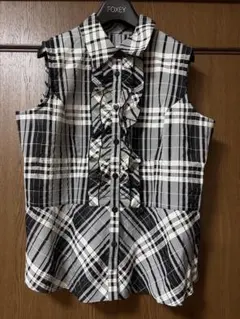 極美品＊レリアン コットンカットソーブラウス 11号 オレンジ系 