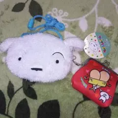 クレヨンしんちゃん　シロ　がま口　財布　ネックポーチ